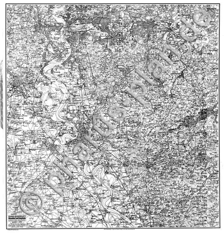 Düsseldorf 1921 - Wanderkarte - als Download