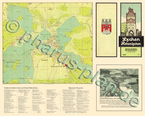 Lychen 1938 - Reproduktion, flach, schwarz-weiß