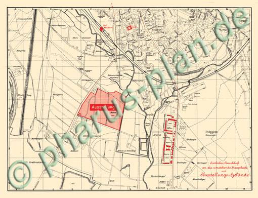 Straßburg 1913 - Reproduktion, gefalzt, schwarz-weiß