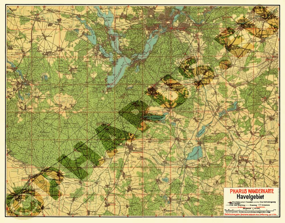 Havelgebiet 1922 - Wanderkarte