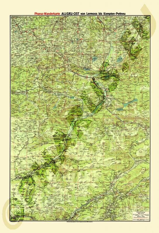 Allgäu (östlicher Teil) 1925