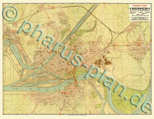 Mannheim 1909 - Mit Ludwigshafen - als Download