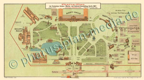 Berlin 1907 - Ausstellungsplan