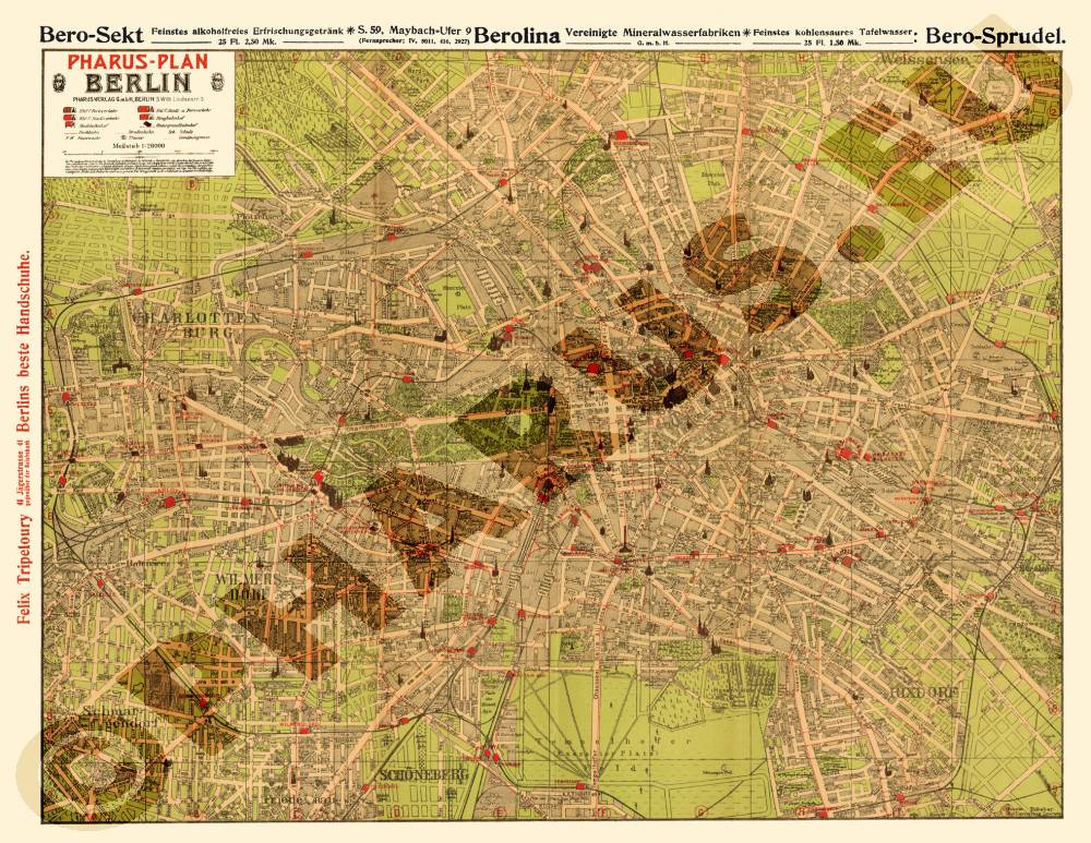 Berlin 1908 - mit Innenstadtplan
