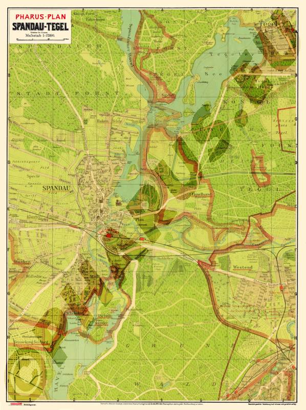 Berlin 1905 - Reproduktion, flach, schwarz-weiß