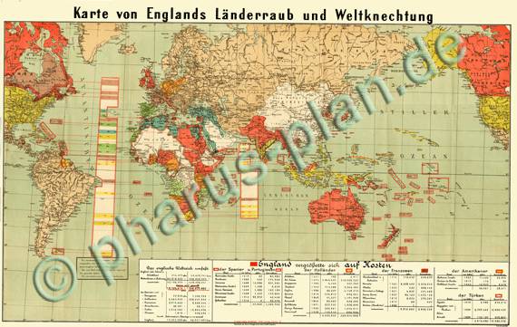 Weltkarte 1915 - als Download