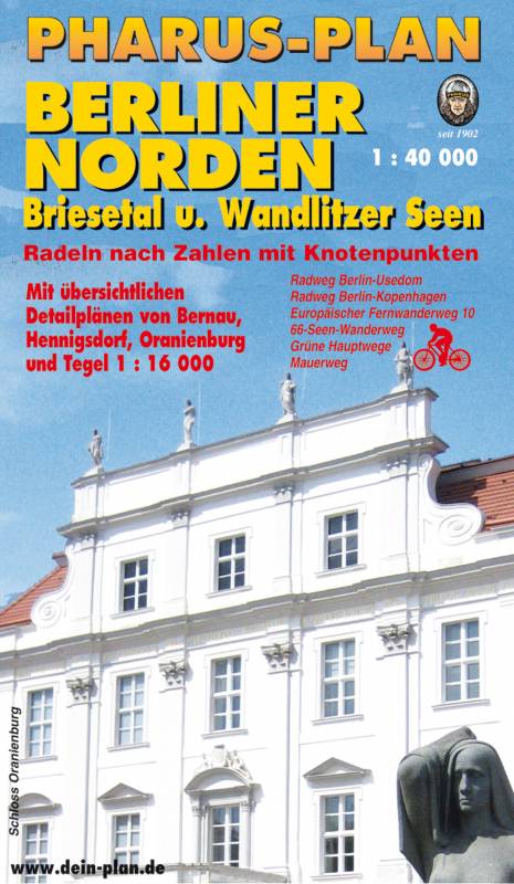Freizeitkarte Berliner Norden / Briesetal und Wandlitzer Seen