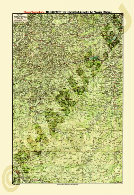 Allgäu (westlicher Teil) 1925
