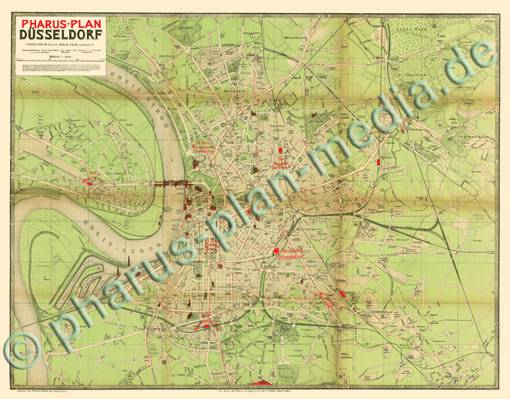 Düsseldorf 1910 - Reproduktion, gefalzt, schwarz-weiß