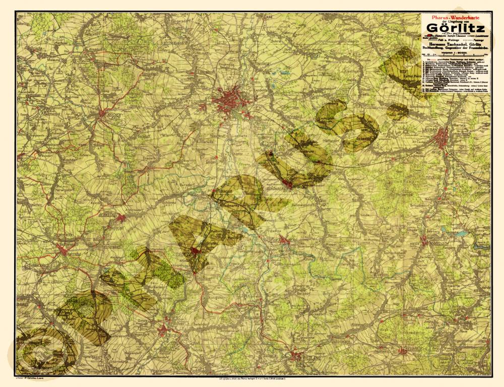 Görlitz 1920 - Reproduktion, gefalzt, schwarz-weiß