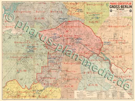 Berlin 1905 - Gerichtsplan