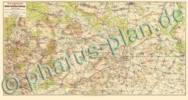 Bober-Katzbach-Gebirge 1920 - Nördliche Hälfte