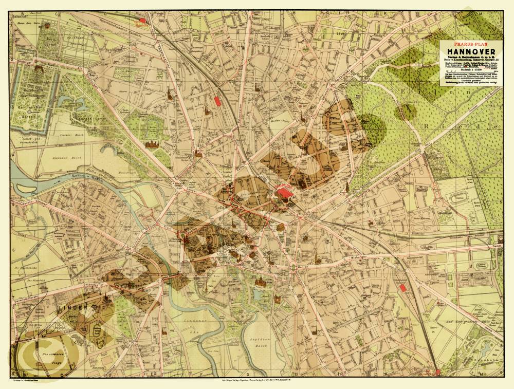Hannover 1931 - Kleine Ausgabe - Reproduktion, gefalzt, schwarz-weiß